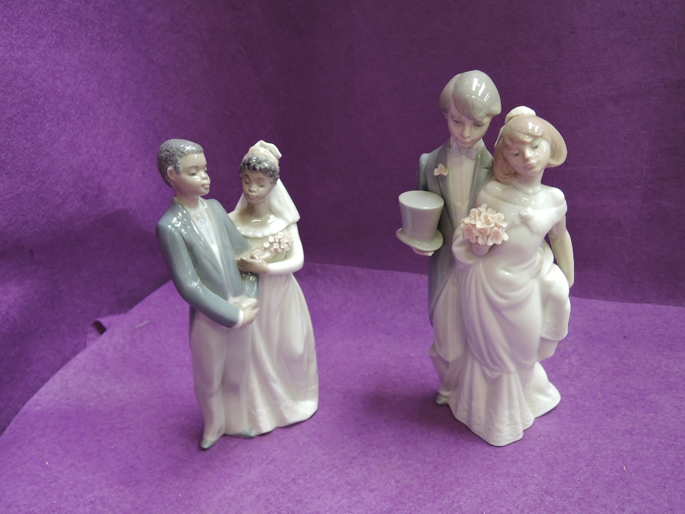 Two Lladro figure groups, Wedding Bells 6164 & I Do 5835