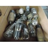 A box of various radio valves