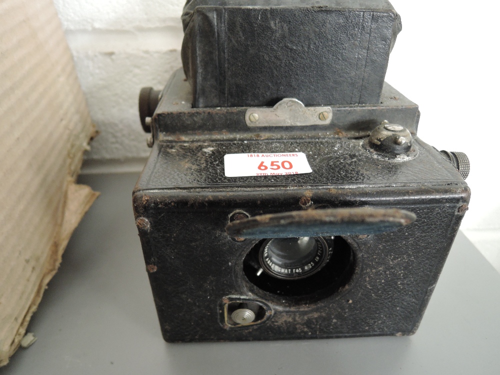 An Ensign Reflex box camera