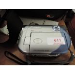 A Canon 800X 30x optical zoom DVD recorder in soft carry bag with instructions