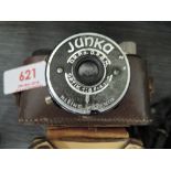 A Junka miniature camera with optik1:8 f4,5mm lens