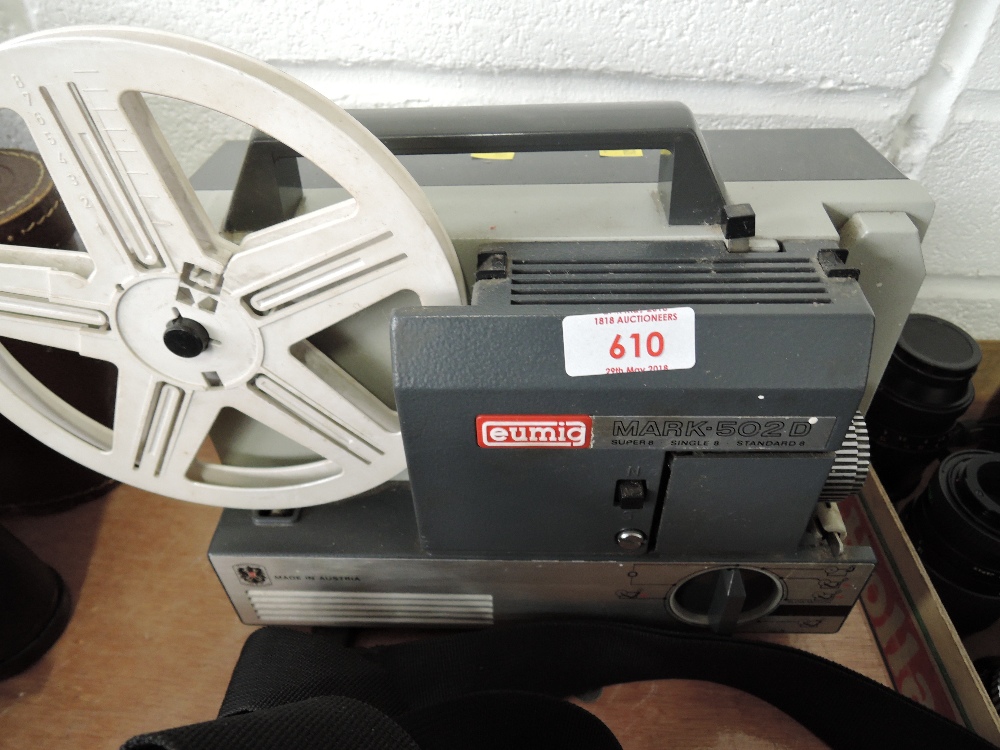 A Eumig Mark502D super 8 projector