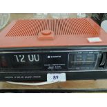 A Sanyo digital 2 band clock radio