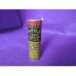 A vintage advertising tin for Battle's pig sheep cattle marking stick Victoria Chemical works