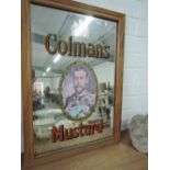A Colemans Mustard advertising mirror
