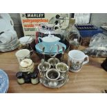 A selection of vintage kitchen wares including Melmex