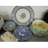 A selection of vintage ceramics including Burslem england