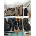 Seven pairs of ladies shoes and boots including Barker mainly size 9