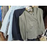 A selection of ladies jackets and a skirt suit