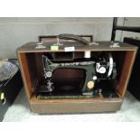 A vintage Singer sewing machine rd no. EC558003