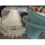 A selection of standard lamp shades