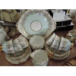 A vintage part tea service by Royal Albert with gilt edge work