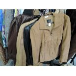 Four leather and suede jackets including Jerry Webber and Madeleine