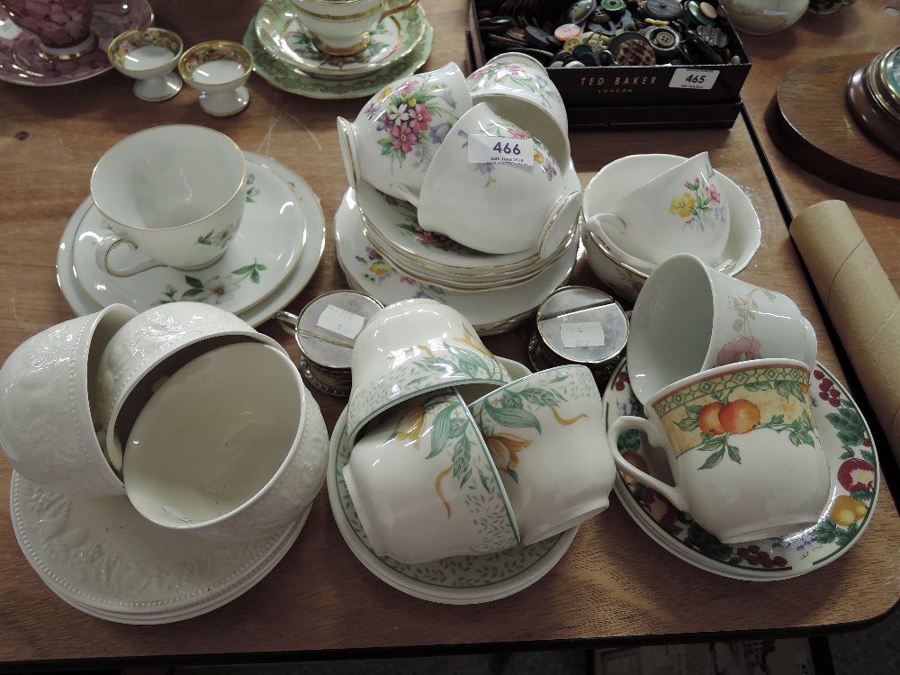 A selection of vintage tea cups and saucers