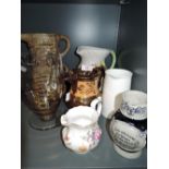 A selection of vintage jugs and pitchers