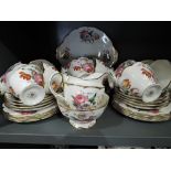 A vintage part teas service by Royal Albert in the Lady Angela pattern