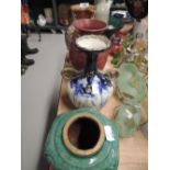 A selection of vintage ceramics of interest including Austrian Amphora vase
