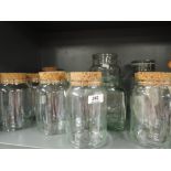 A selection of vintage kitchen jars