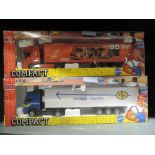 Two Joal Compact diecast articulated advertising wagons, both boxed