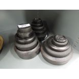 A selection of vintage scale weights