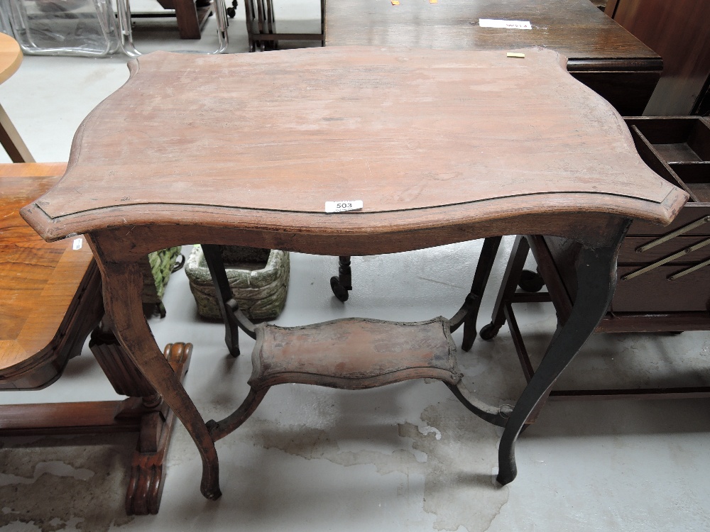 A vintage hallway table mahogany shabby chic