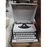 A vintage AEG Olympia typewriter