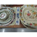 A selection of vintage cabinet and ceramic plates