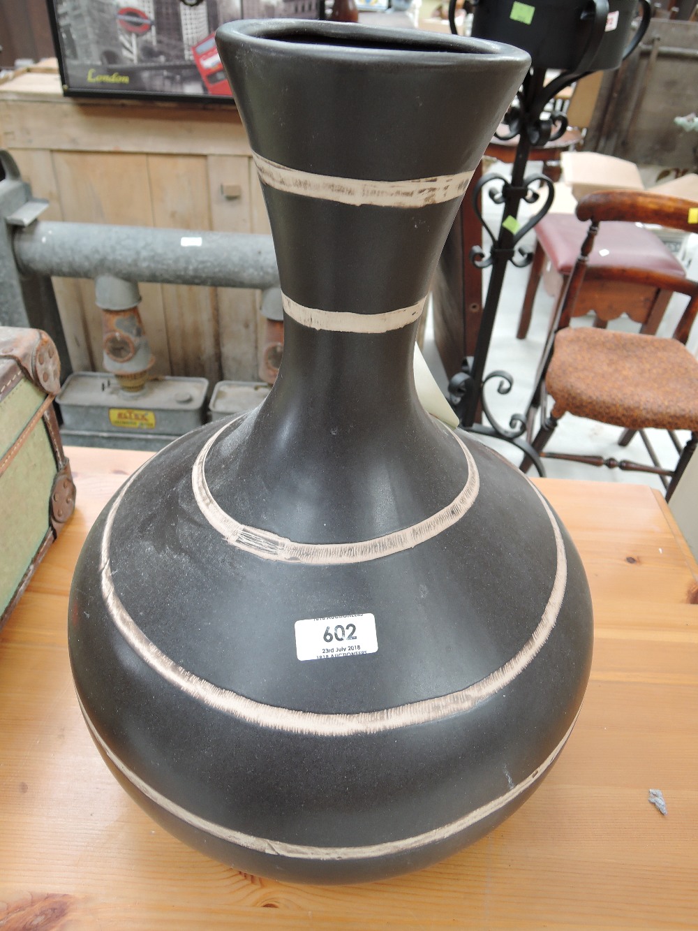 A piece of modern studio style pottery