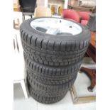 A set of 4 Dezent alloy wheels and tyres 245/45/17