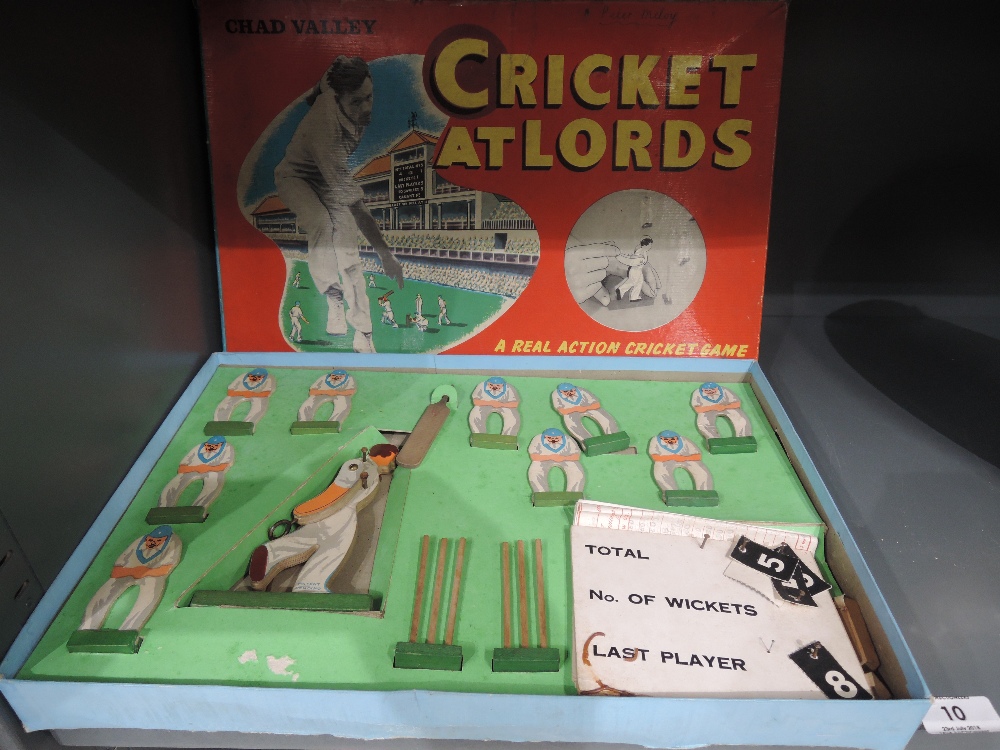 A vintage board game by Chad Valley Cricket at Lords in original box