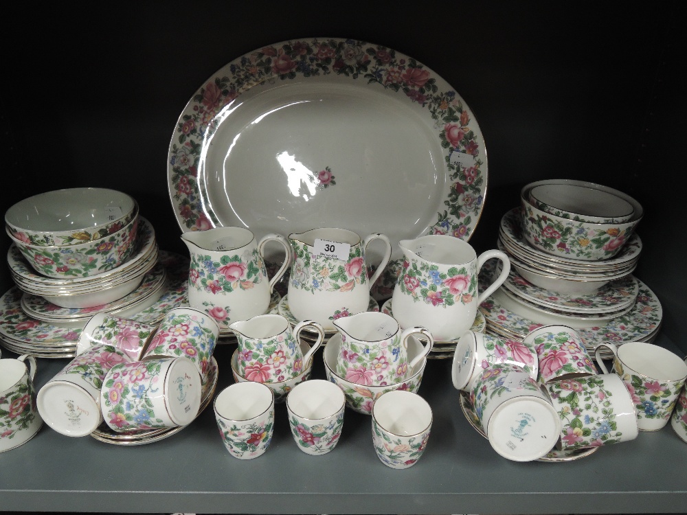 A vintage part tea or coffee service by Crown Staffordshire Reg no 623733