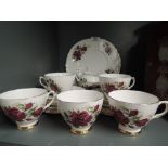 A vintage part tea service by Colclough