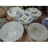 A selection of vintage ceramics including Royal Worcester Evesham