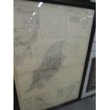 A large ordnance survey map covering Isle of Man and surrounding sea