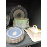 A selection of vintage ceramics including Burslem england