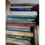 A carton of books, birds and ornithology, including; handbooks, guides, monographs, etc.