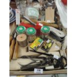 A selection of vintage woodworking and similar DIY tools