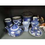 A selection of vintage Jasperware by Wedgwood