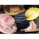 A selection of lady's vintage hats including felt by Edward Mann, Simon Ellis, Bill Horsman etc