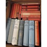 A carton, John Buchan novels, including; The Island of Sheep (3rd impression), Sick Heart River (3rd