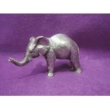 A Country Artists silver model of an elephant, Birmingham 1991, Country Artists