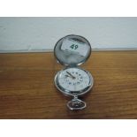 A vintage braille pocket watch marked RNIB