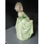 A Katzhutte figure of a Victorian lady in dress A/F