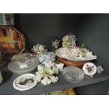 A selection of vintage ceramics and similar trinkets