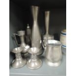 A selection of vintage Norwegian pewter and similar Hagness, Dovre