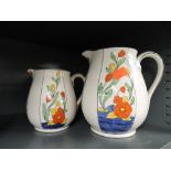 Two deco style jugs