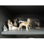 A selection of figurines and animal studies