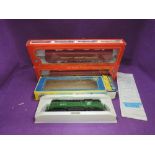 Two IHC HO scale Frisco power cars, both boxed, 6133 and a AHM HO scale All Door Box Car, boxed