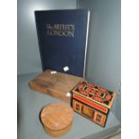 A selection of vintage wooden treen boxes and containers