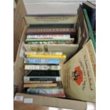 A small carton of books, miscellany, including children's, art, etc.